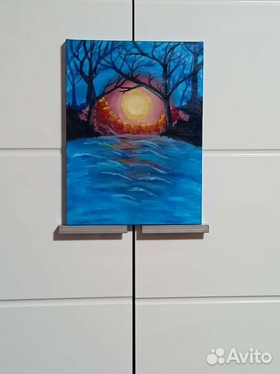 Картина акрилом на холсте