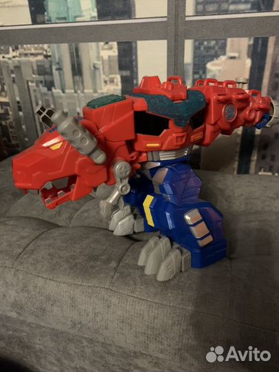 Трансформер Оптимус Прайм-тирекс со звуком «Hasbro