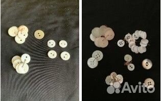 Пуговицы винтаж, военные,перламутр. Кнопки. крючки
