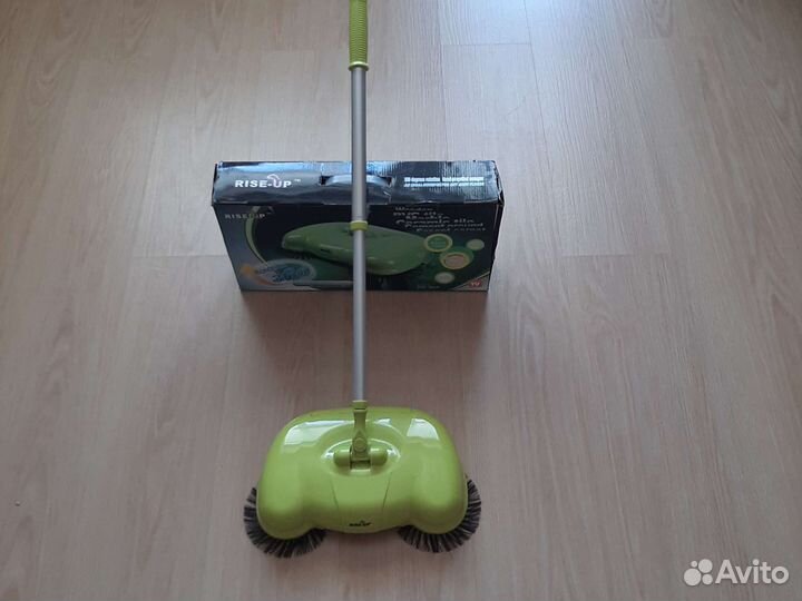 Механический веник с щёткой