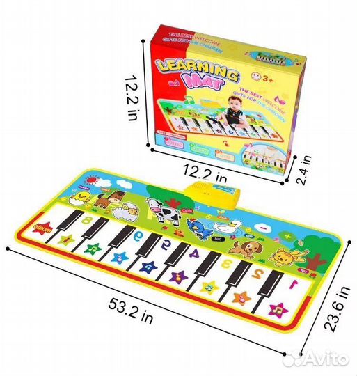 Новый Детский музыкальный коврик
