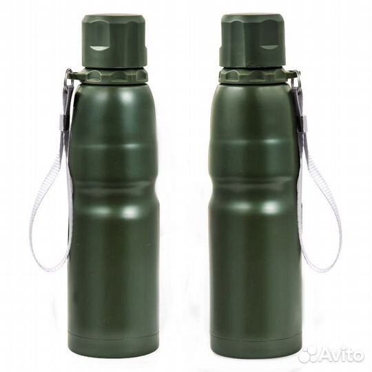 Термос-бутылка Военпро металл 89692