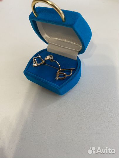 Золотые серьги СССР