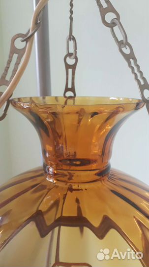 Светильник подвесной. Керасинка.Винтаж. СССР