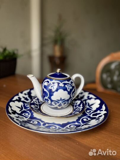 Блюдо фарфор «Пахта“ времен СССР