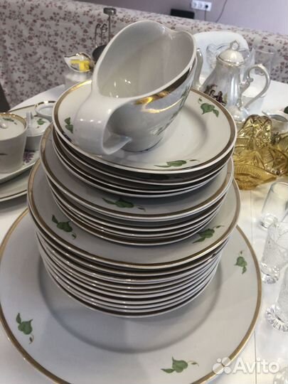 Столовый сервиз сирень дулево