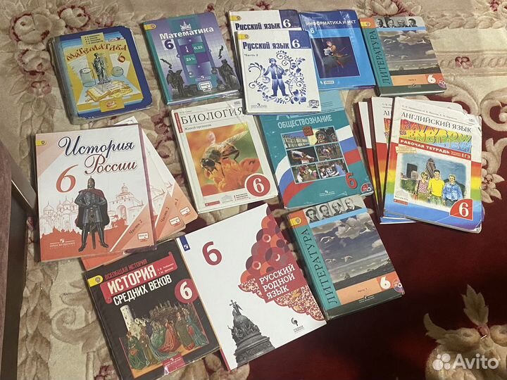 Книги 6,5,4 класса