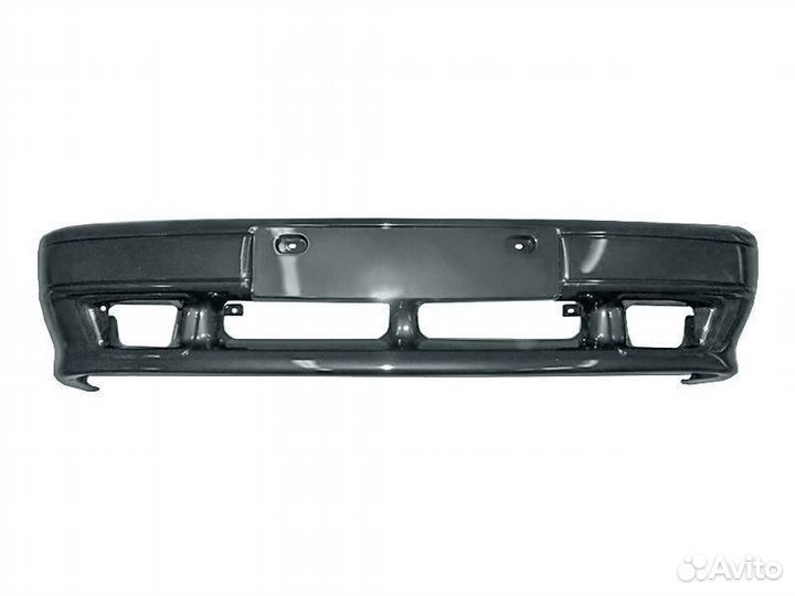 Бампер ваз 2114 передний под покраску с птф