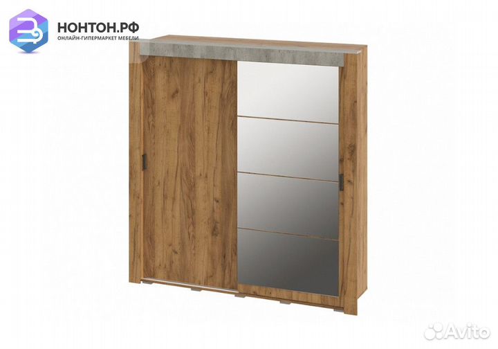 Шкаф-купе Франк крафт / бетон