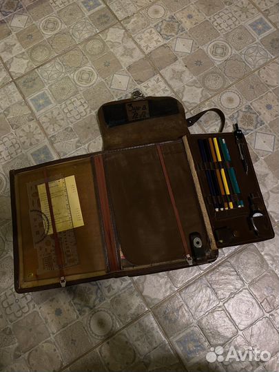 Планшет офицерский черный-коричневый