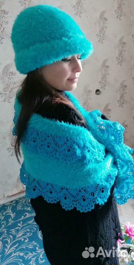 Шапка вязаная крючком