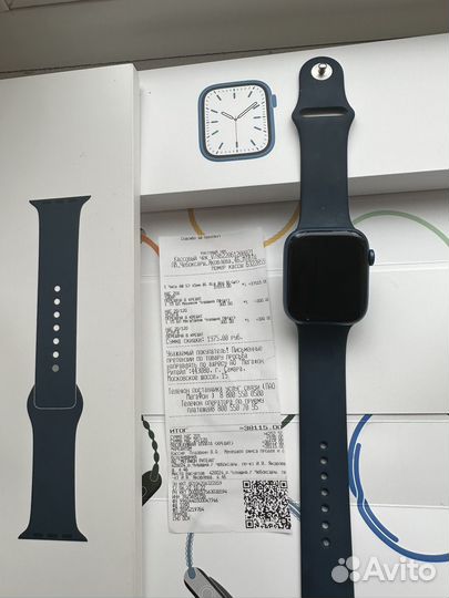 Apple Watch 7 45 Mm, Чек, Идеал. Состояние, рст