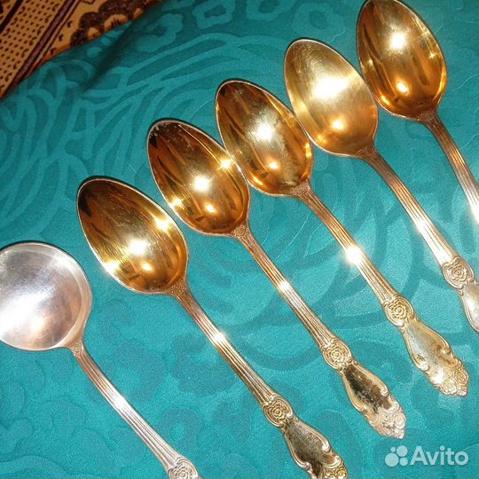 Ложки чайные Кольчугино, Роза