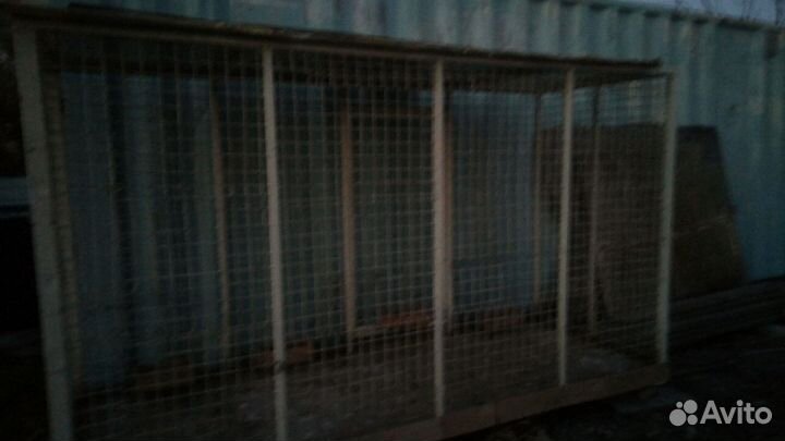 Вальер для куриц 3 м. На 1 м 20 шир высота 1 м 60