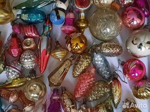 Елочные игрушки СССР советские набором