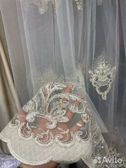 Новый тюль 3Д вышивка