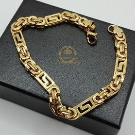 Мужской браслет Allure Gold Versace Style