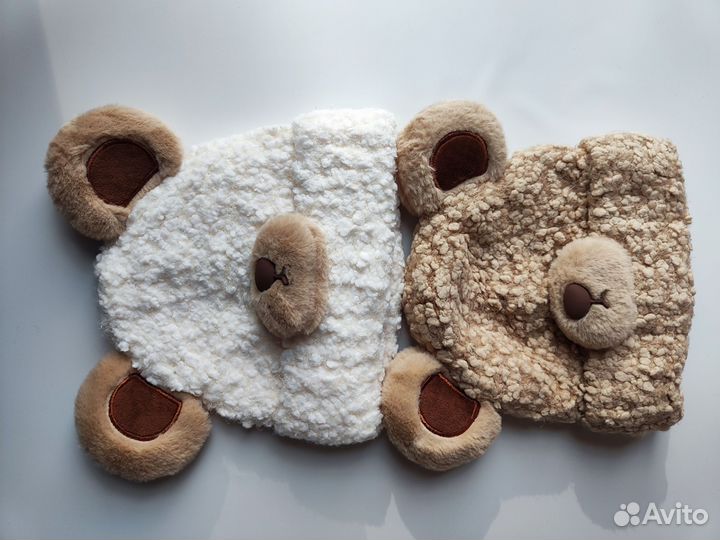 Шапка плюшевая мишка 2-4 года (50-52-54)