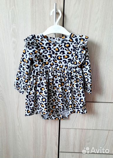 Платье боди для девочки 74