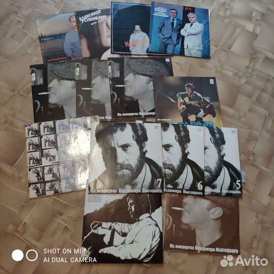 Виниловые пластинки 11шт Высоцкий и 3 шт Розембаум