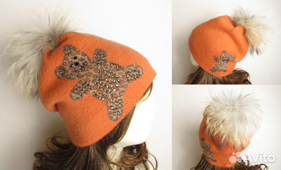 Женские зимние шапочки из шерсти