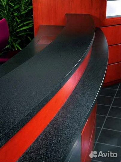 Ресепшн для офиса из искусственного камня