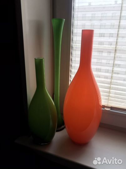 Вазы декоративные стеклянные Leonardo