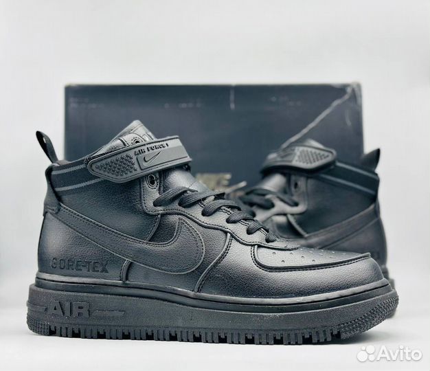 Кроссовки NIke Air Force 1 Boot Black Anthracite