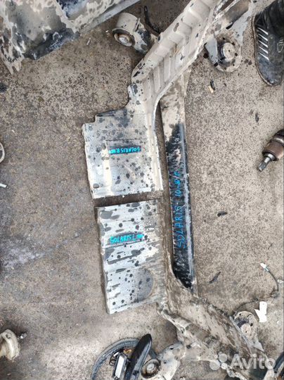 Боковая защита двигателя передняя Hyundai Solaris