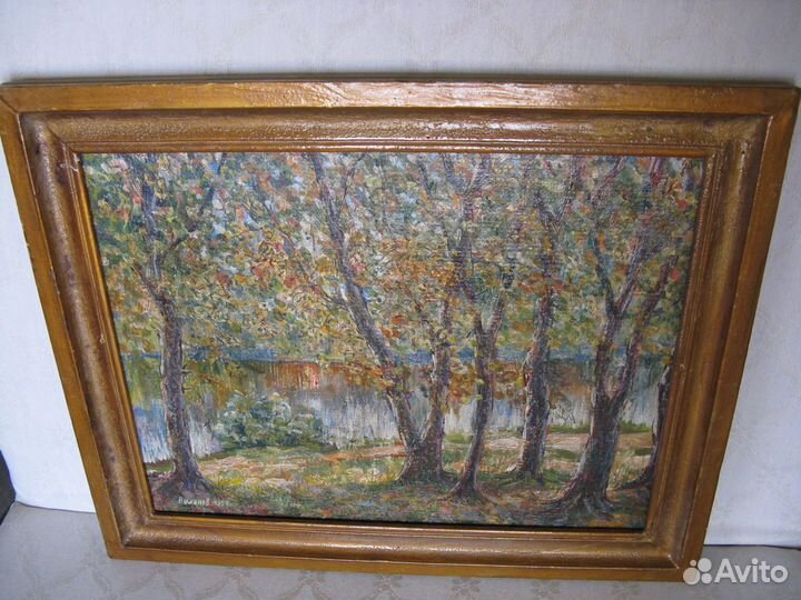 Картина маслом пейзаж Вилонов 1997г. 49,5 х 40 см