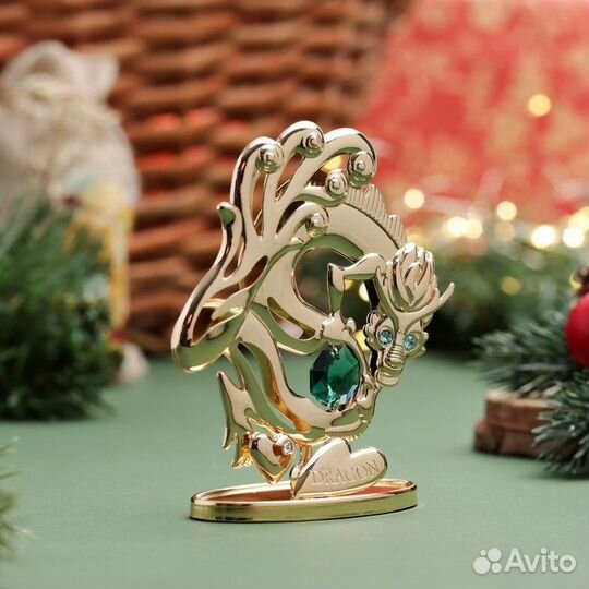 Сувенир 'Дракон', с кристаллами, вид 2