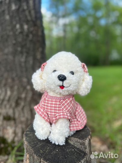 Мягкая плюшевая игрушка, собачка 21см