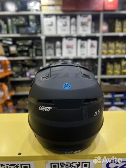 Кроссовый шлем Leatt Moto 3.5 с очками Black