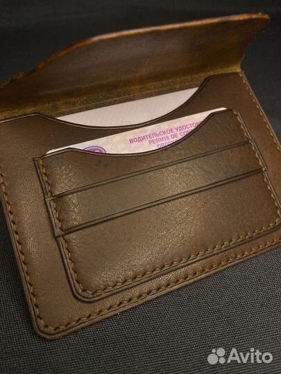 Кожаная обложка для автодокументов