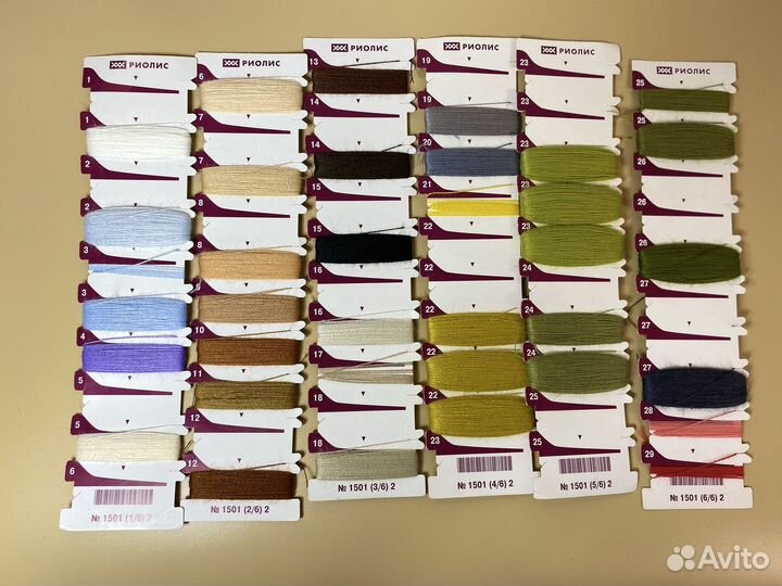 Остатки от набора для вышивания риолис