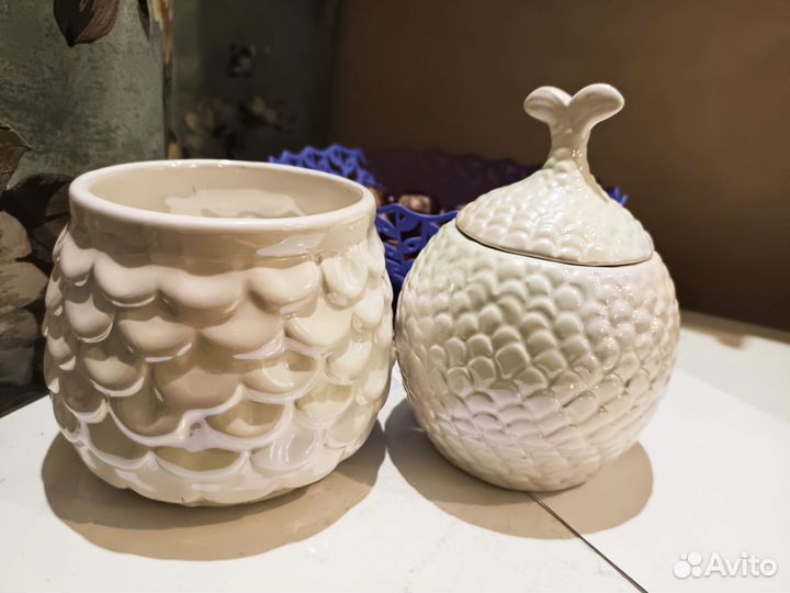 Фарфоровые вазы глазурь перламутр