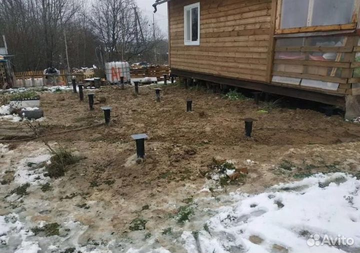 Установка винтовых свай
