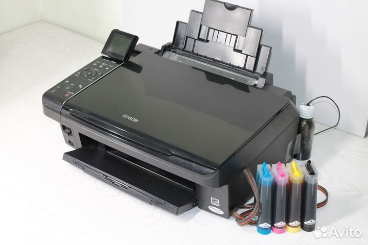 Мфу с снпч Epson TX419 (заправлен)