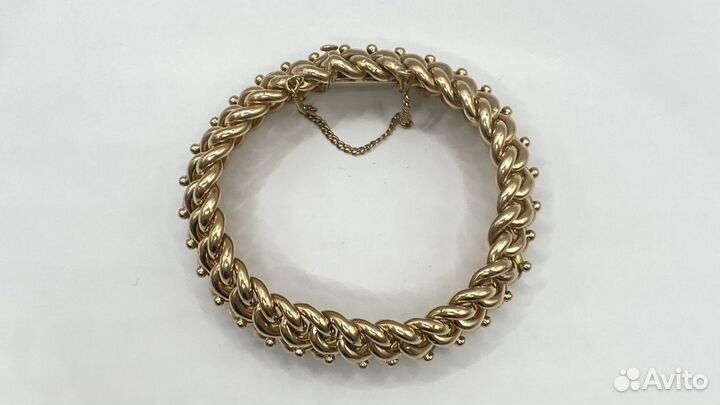 Старинный золотой браслет 56 панцирь 20 см