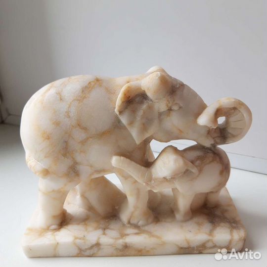 Набор мраморных слоников, времен СССР