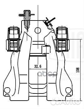 Суппорт торм. для а/м Mercedes E W211 (02) зад