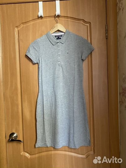 Tommy Hilfiger платье поло серое xs