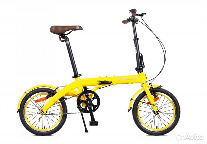 Cкладной велосипед Shulz Hopper желтый