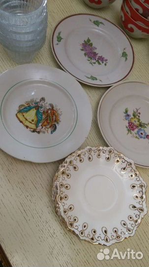 Блюдца от немецкого чайного сервиза