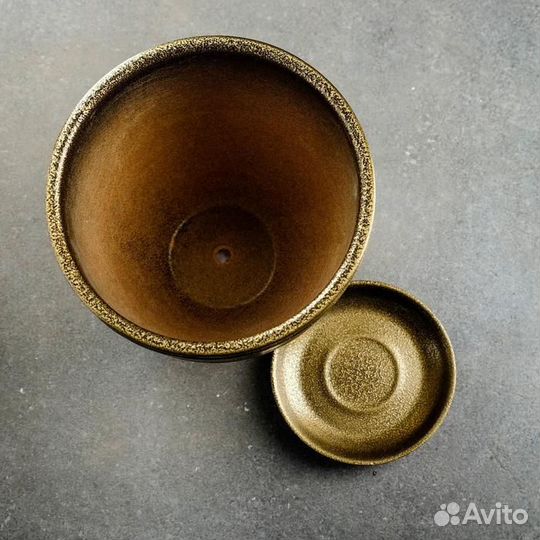 Горшок цветочный 'Золото' с поддоном, 8л