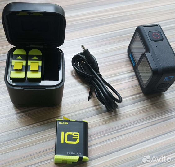 Зарядное устр. для GoPro Hero 11/10/9 +2акб