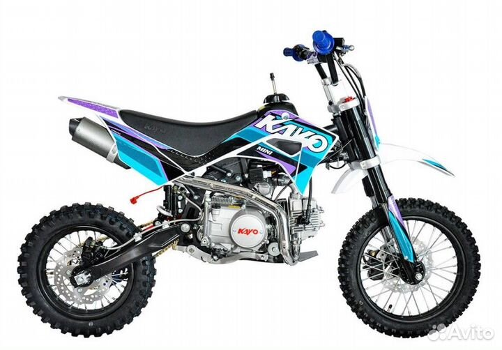 Питбайк kayo mini YX125EM 14/12 (механ. сцепл., эл