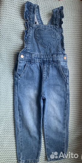 Джинсовый комбинезон для девочки 92