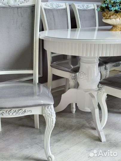 Комплект стол 6 стульев