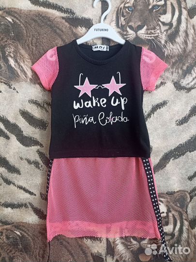 Летние вещи для девочки пакетом 104